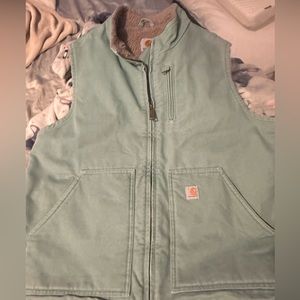 XL Seafoam carhartt vest